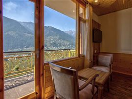 View from Super Deluxe Room - Golden Peak Manali